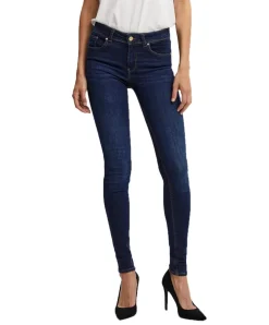 Vero Moda Lux Jeans Slim Fit in Dark Blue Färbung