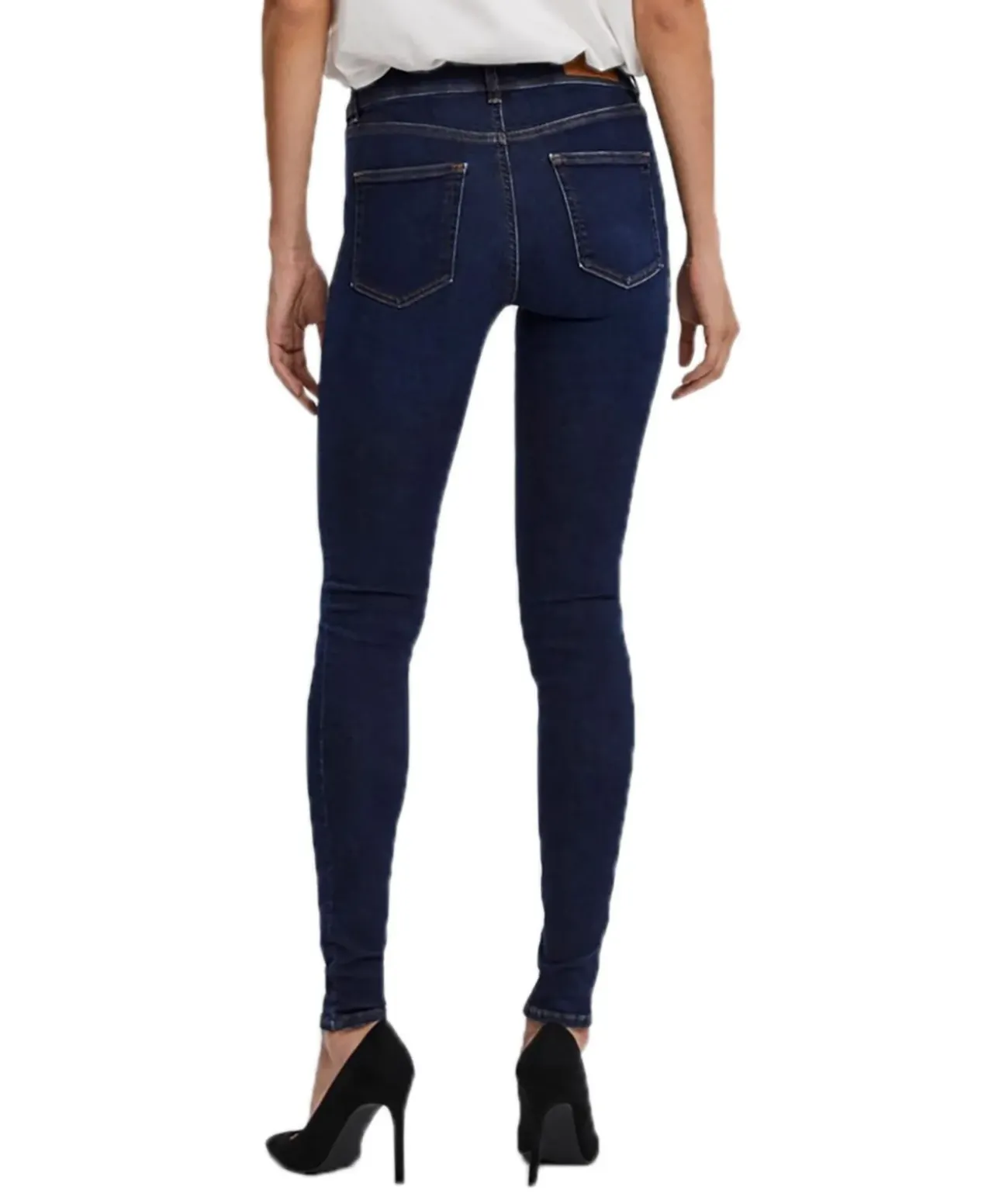 Vero Moda Lux Jeans Slim Fit in Dark Blue Färbung