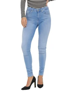 Vero Moda Lux Jeans Slim Fit in hellblauer Waschung