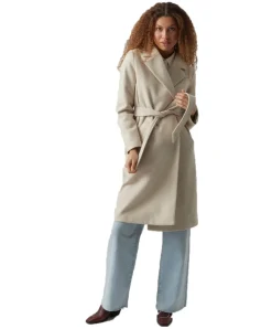 Vero Moda Mantel Fortuneaya mit Gürtel mit Reverskragen