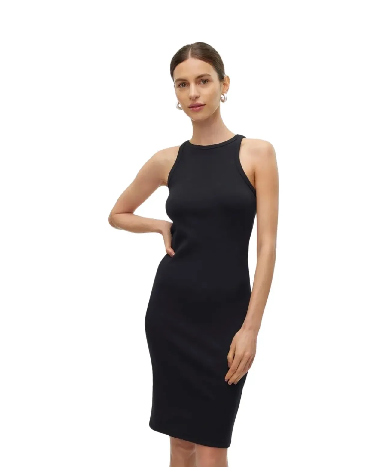 Vero Moda Midikleid Chloe in Schwarz