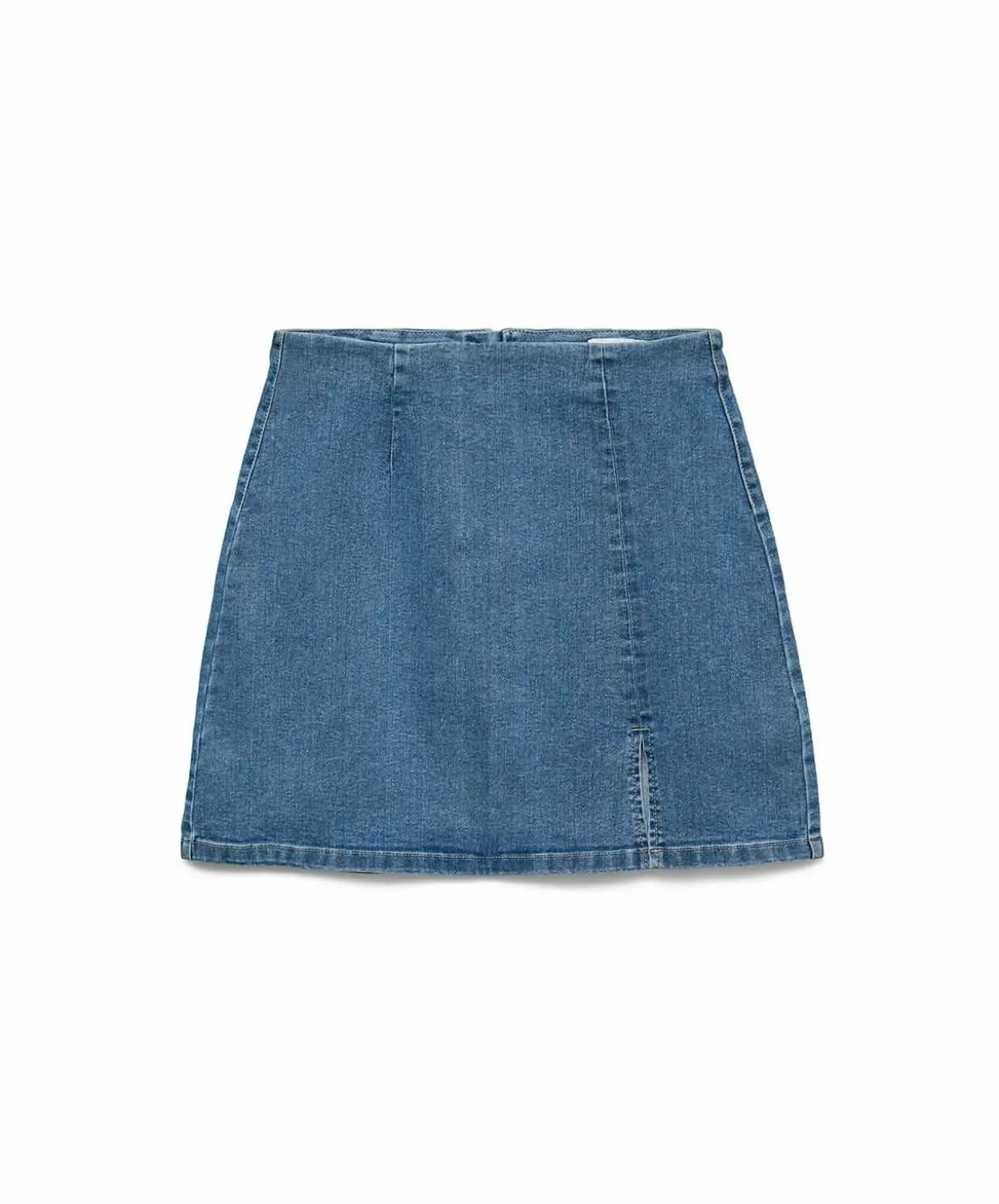 VERO MODA Mini Jeansrock in Indigo mit hohem Bund