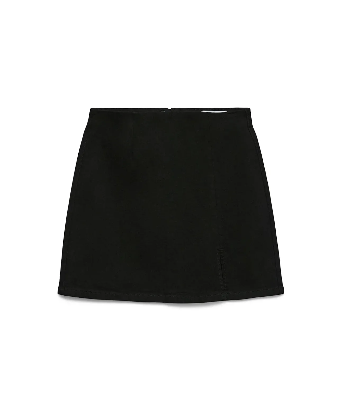 VERO MODA Mini-Jeansrock in Schwarz mit hohem Bund