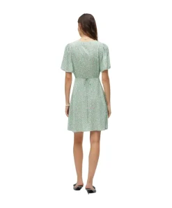 Vero Moda Minikleid Alba mit Muster in Hellgrün