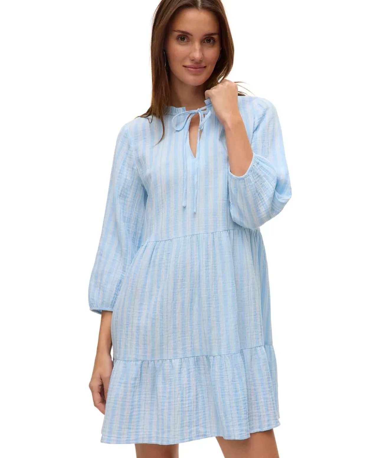 Vero Moda Minikleid Nanna mit V-Ausschnitt