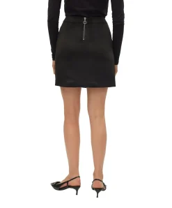 Vero Moda Minirock Donnadina aus schwarzem Wildlederimitat