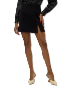 Vero Moda Minirock mit hoher Taille in Schwarz