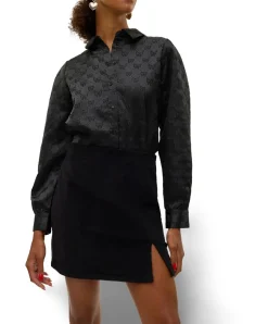 Vero Moda Minirock mit hoher Taille in Schwarz