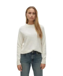 Vero Moda Pullover Filuca in Beige mit Rundhalsausschnitt