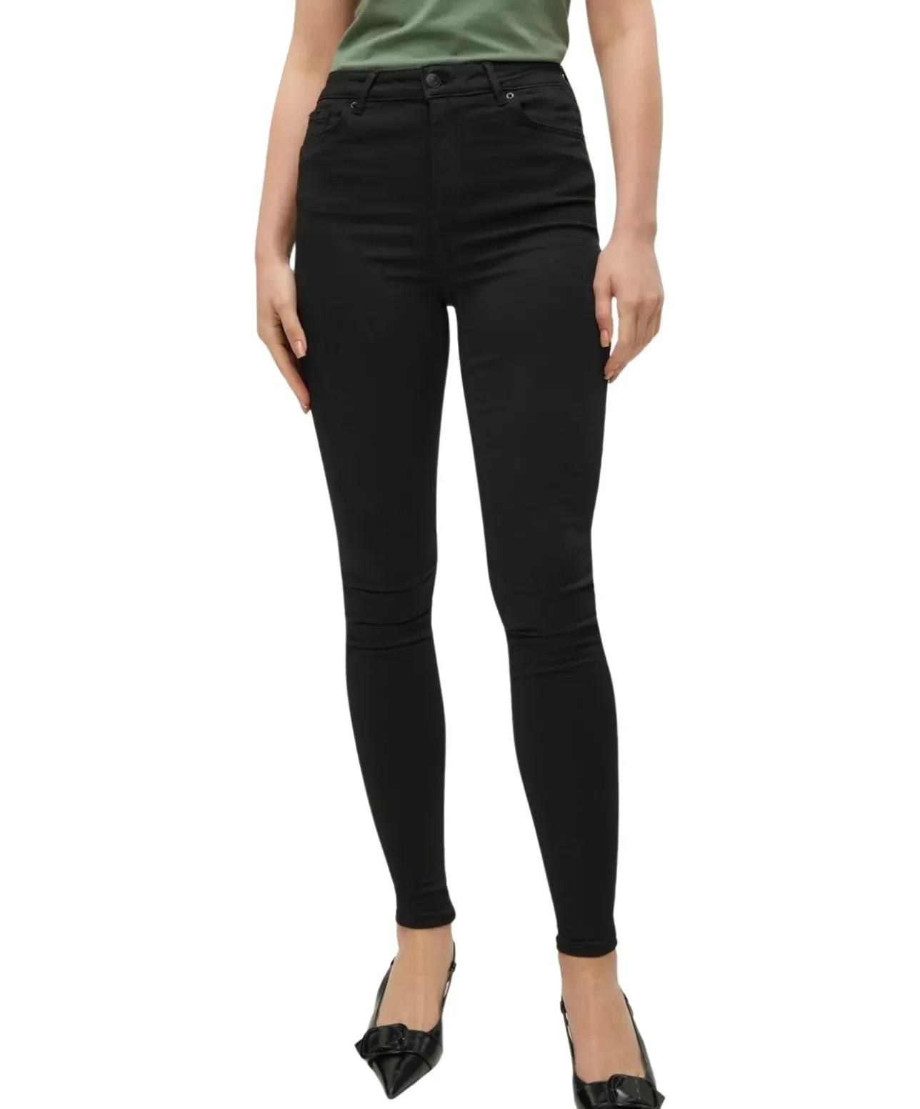Vero Moda Push-Up-Jeans Seven aus schwarzen Denim