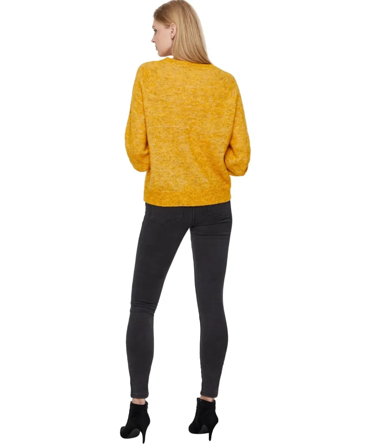 Vero Moda Push-Up-Jeans Seven in grauem Dark Grey
