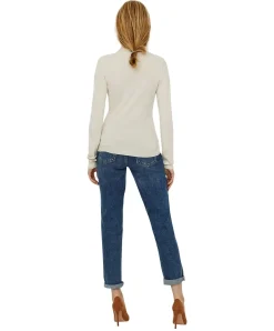 Vero Moda Rollkragenpullover Glory in beigen Birch