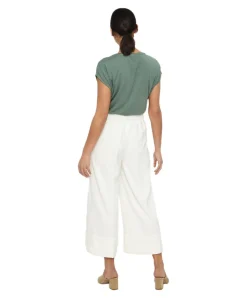 Vero Moda Rundhalsshirt AVA in grün mit Flügelärmeln