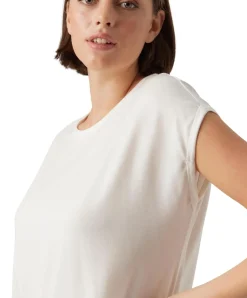 Vero Moda Rundhalsshirt AVA mit Kurzarm in weiß