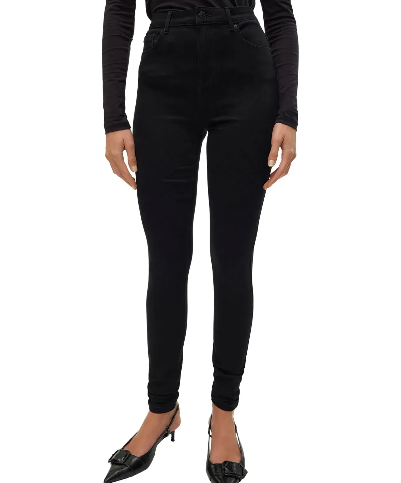 Vero Moda schwarze High Waist Jeans Sophia im Skinny Fit