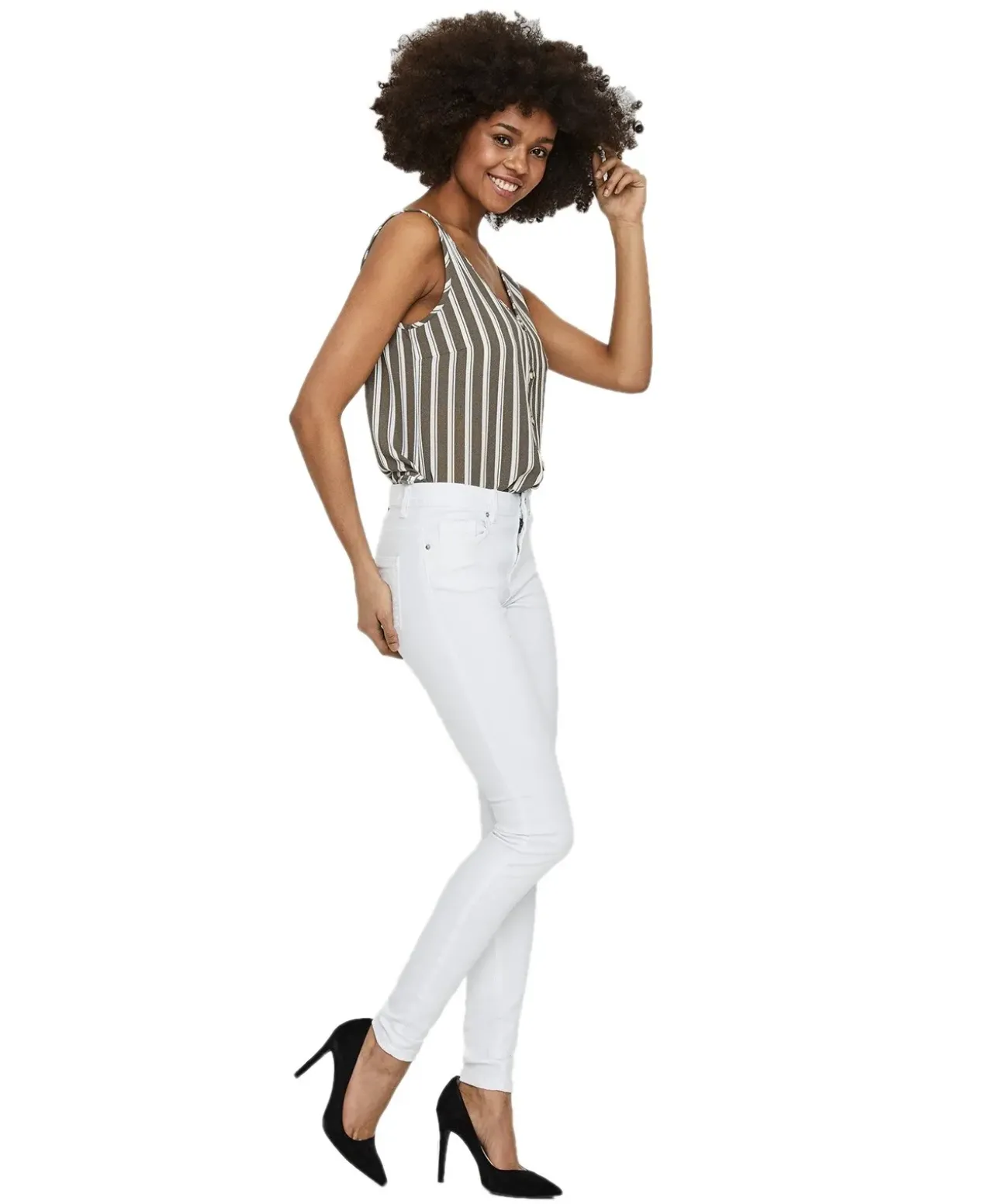 Vero Moda Skinny fit Jeans Tanya in Weiß