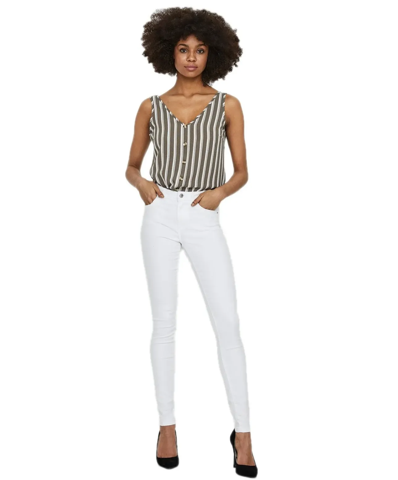 Vero Moda Skinny fit Jeans Tanya in Weiß
