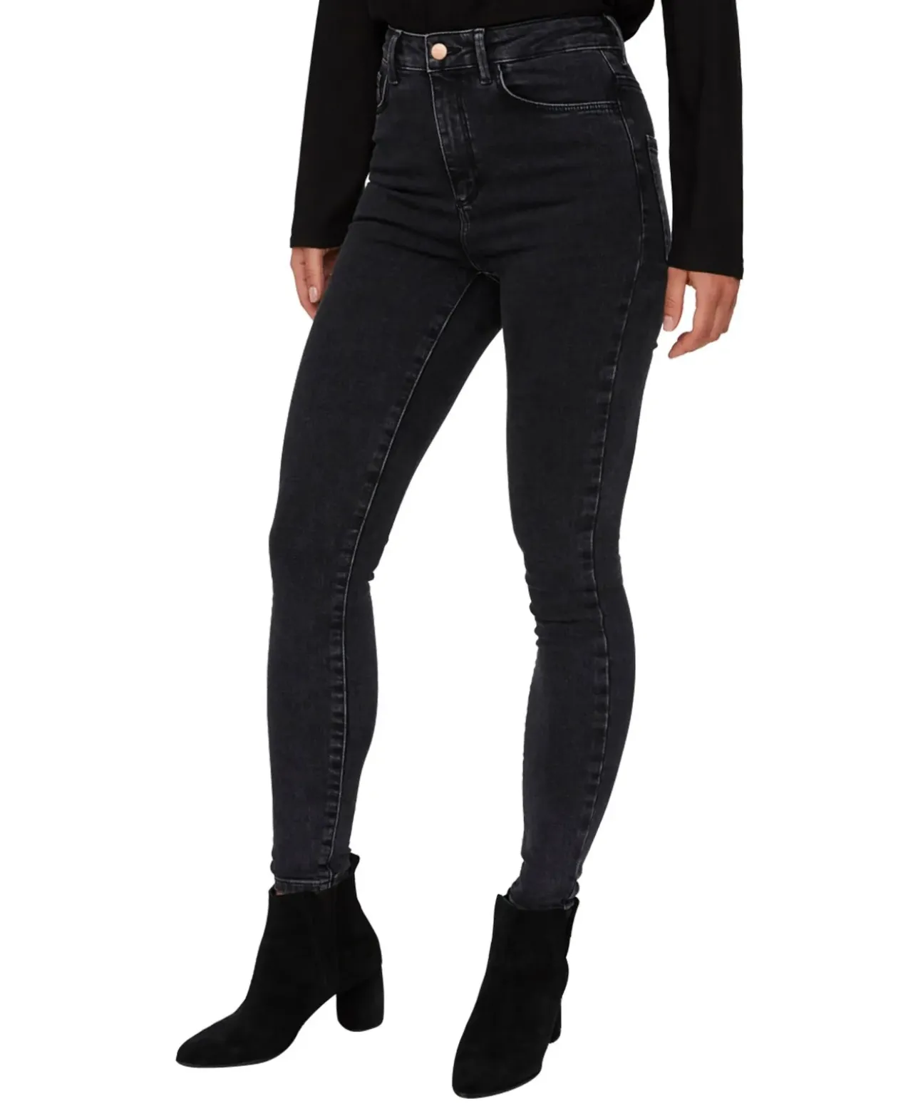 Vero Moda Skinny Jeans High Waist Sophia aus dunklem Denim