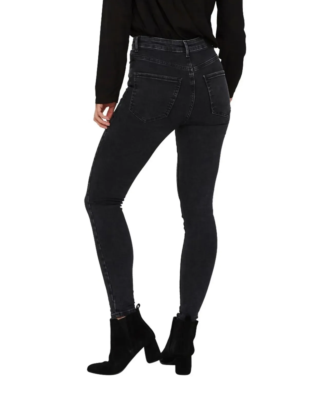 Vero Moda Skinny Jeans High Waist Sophia aus dunklem Denim