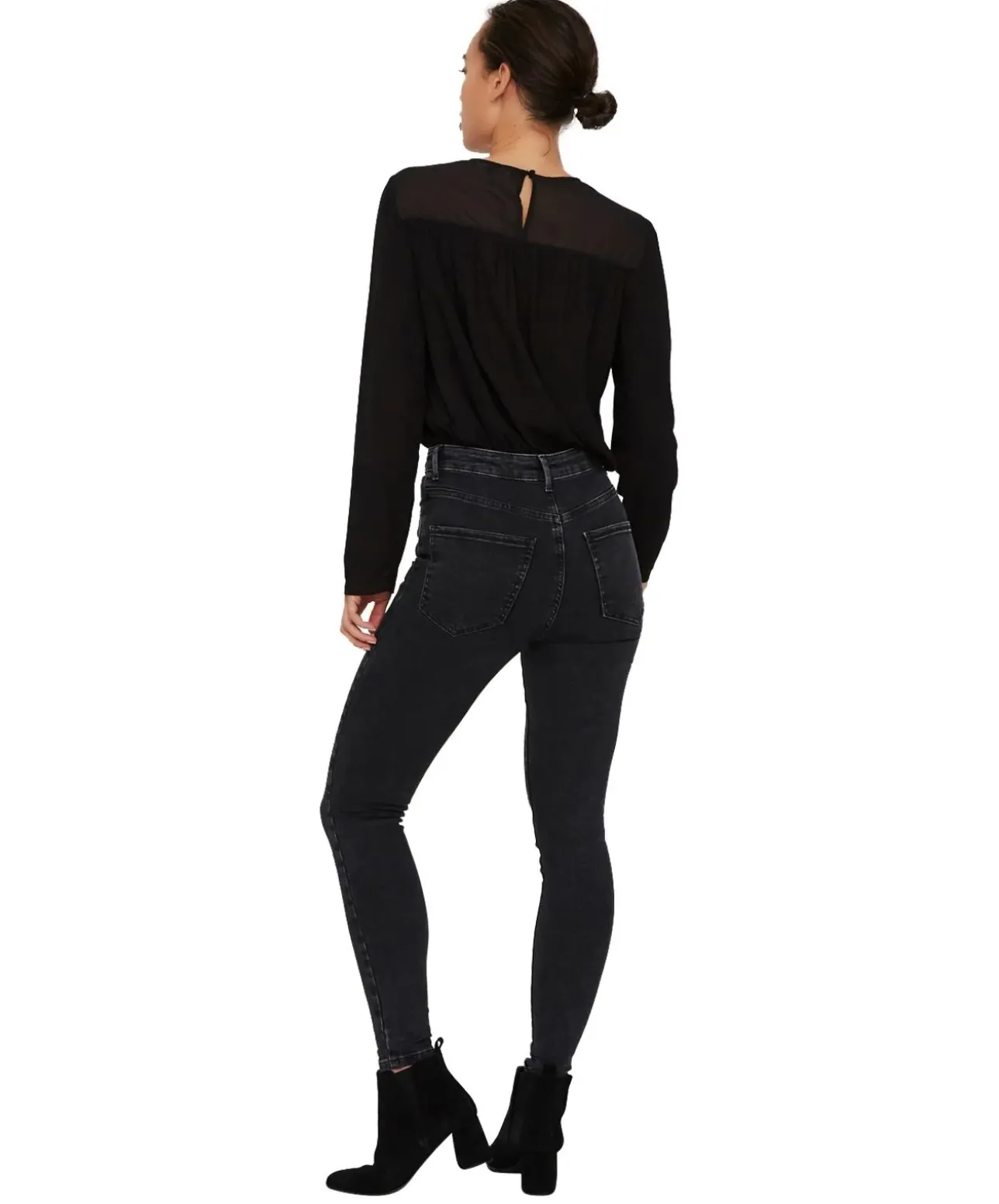 Vero Moda Skinny Jeans High Waist Sophia aus dunklem Denim