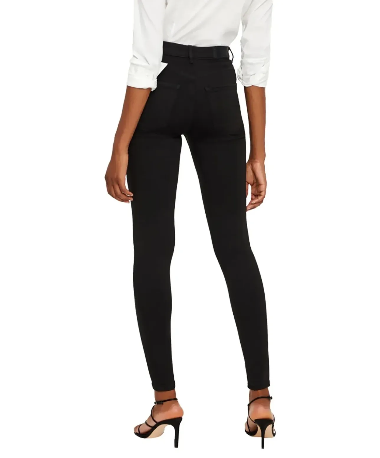 Vero Moda Sophia Jeans in Schwarz mit hoher Taille