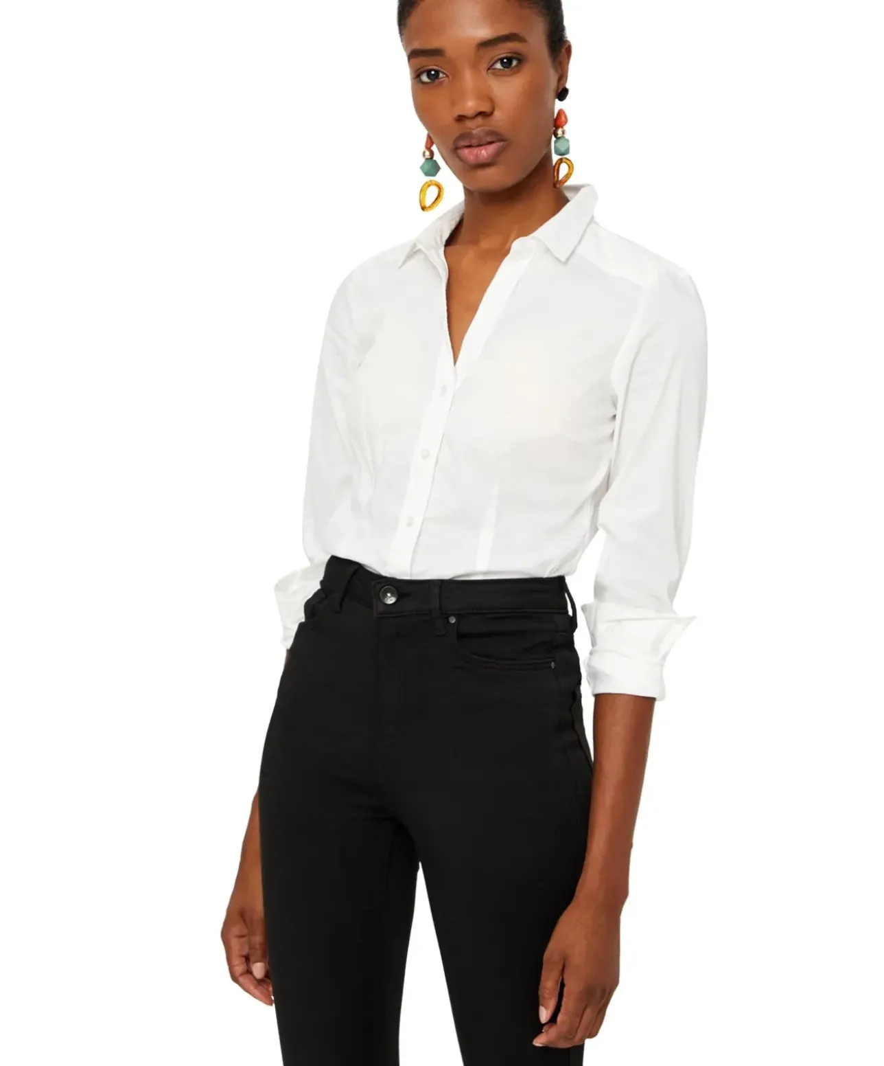 Vero Moda Sophia Jeans in Schwarz mit hoher Taille