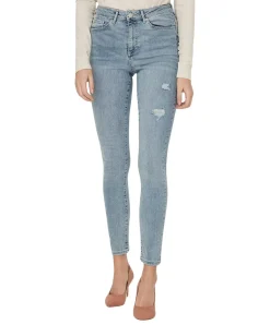 Vero Moda Sophia Jeans mit High Waist mit Destroyed Effekten