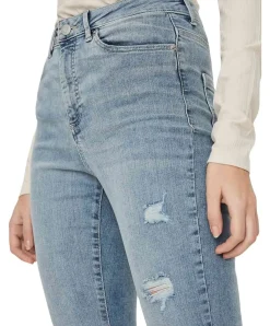 Vero Moda Sophia Jeans mit High Waist mit Destroyed Effekten