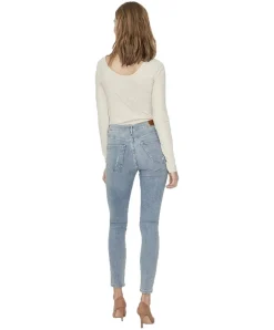 Vero Moda Sophia Jeans mit High Waist mit Destroyed Effekten