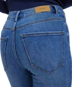 Vero Moda Sophia Jeans mit hoher Taille in Mittelblau