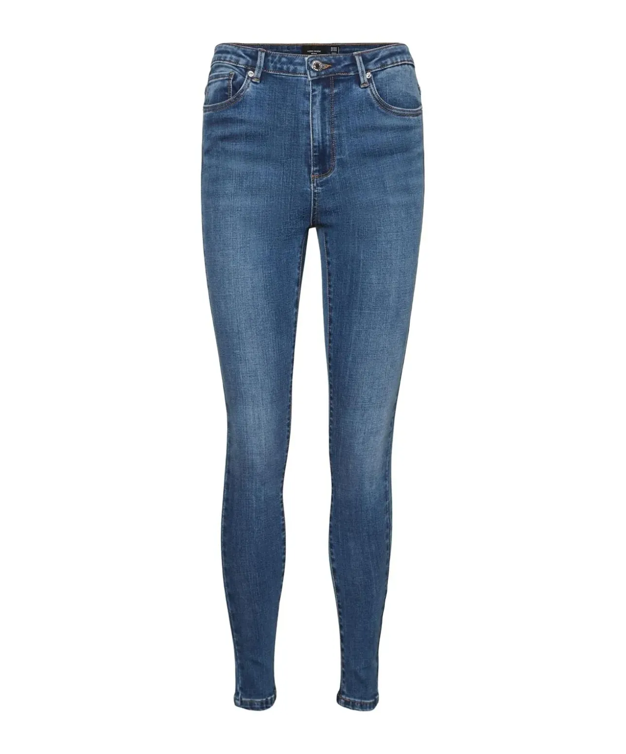 Vero Moda Sophia Jeans mit hoher Taille in Mittelblau