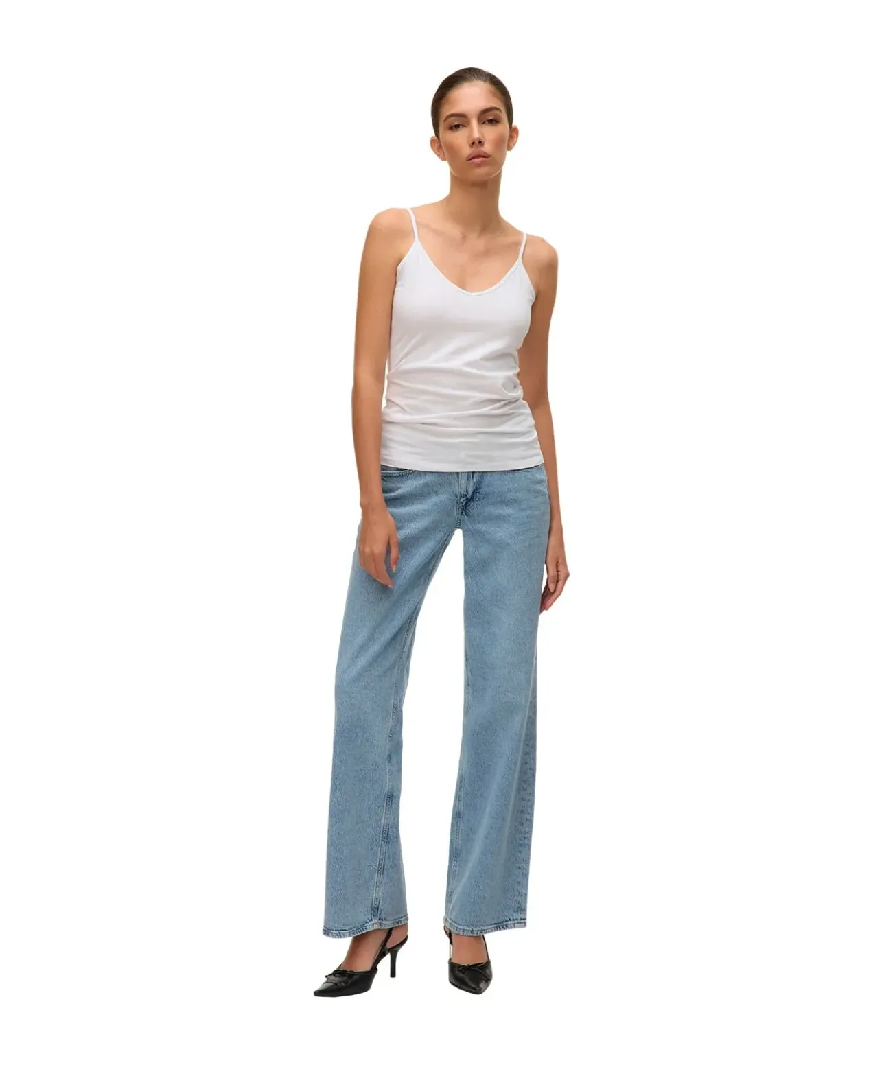Vero Moda Spagetti Top in Weiß