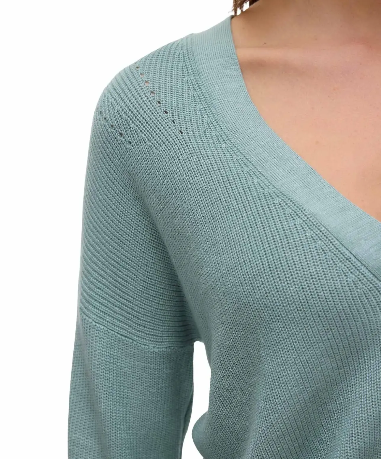 Vero Moda Strickjacke New Lexsun in Hellgrün