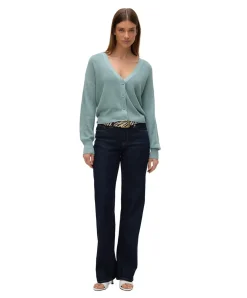 Vero Moda Strickjacke New Lexsun in Hellgrün