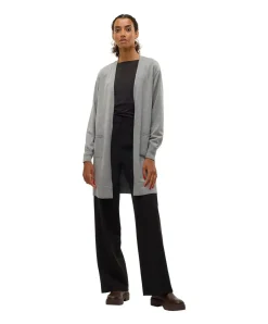 Vero Moda Strickjacke Silje in meliertem Grau