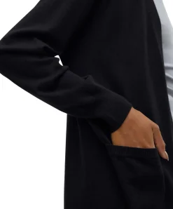 Vero Moda Strickjacke Silje in meliertem Schwarz