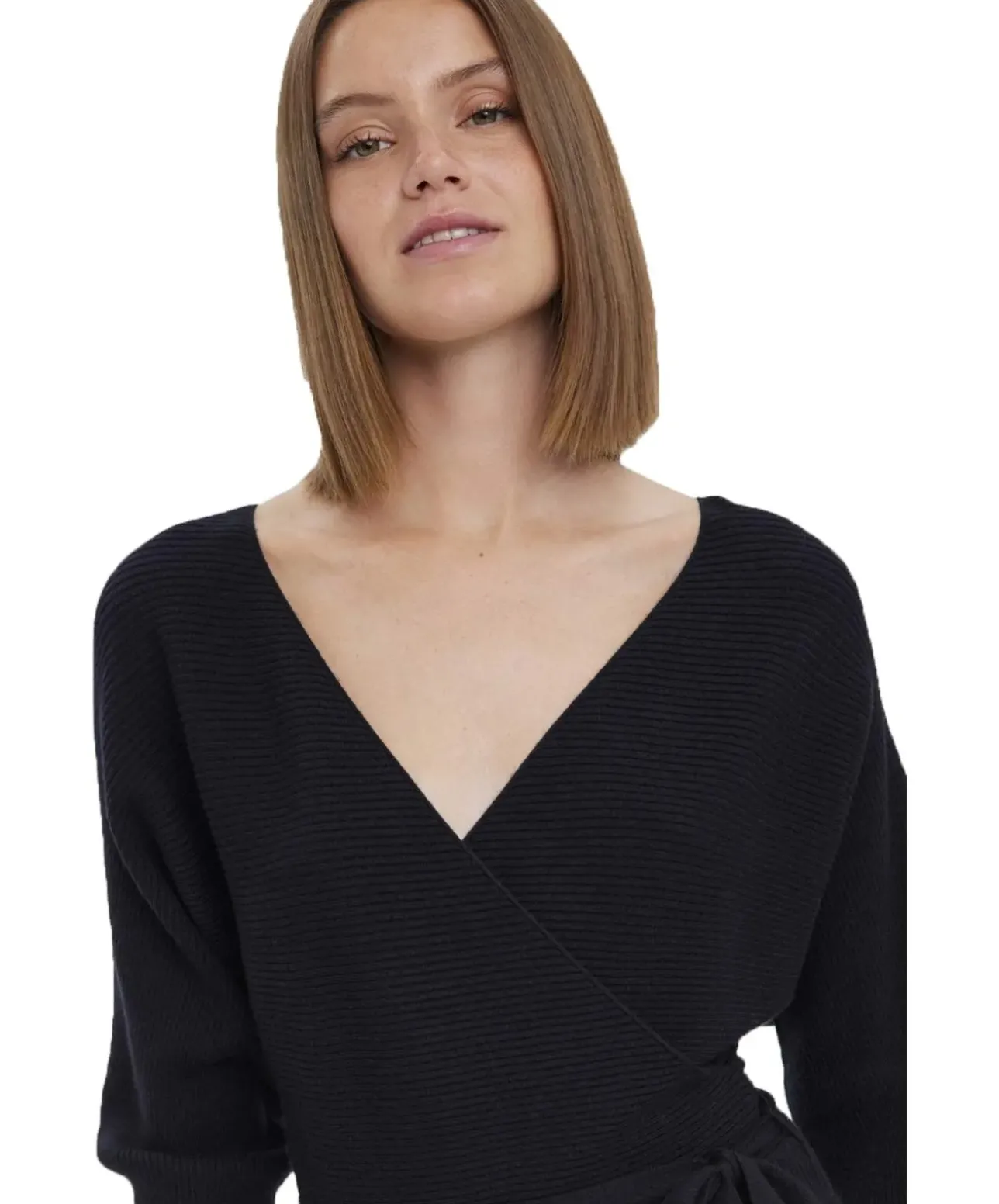 Vero Moda Strickkleid Hollyrem in elegantem Schwarz