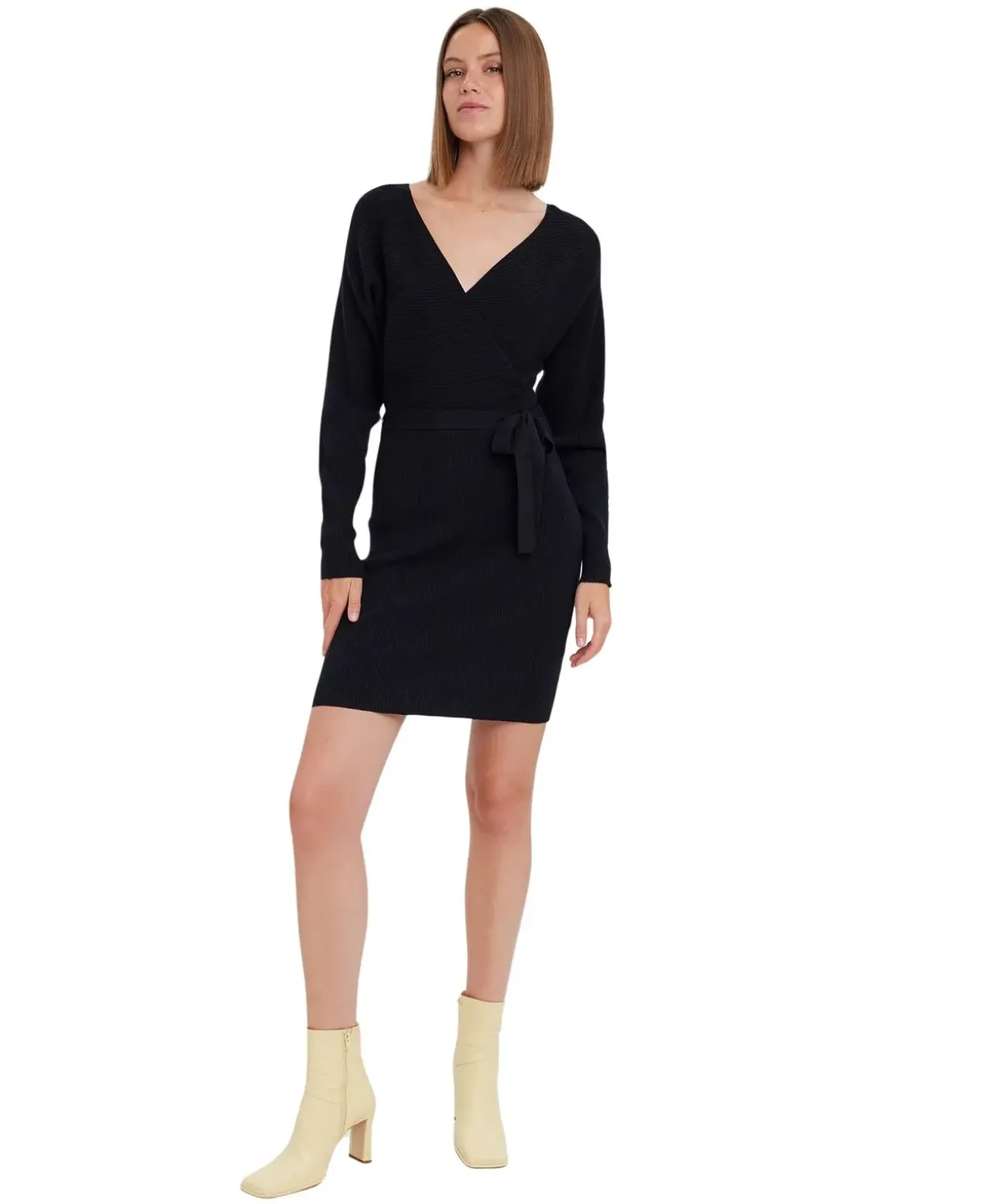 Vero Moda Strickkleid Hollyrem in elegantem Schwarz