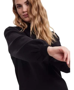 Vero Moda Strickkleid Nancy in Schwarz mit Stehkragen