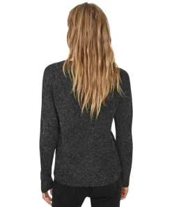 Vero Moda Strickpullover Doffy in Schwarz mit Rundhals