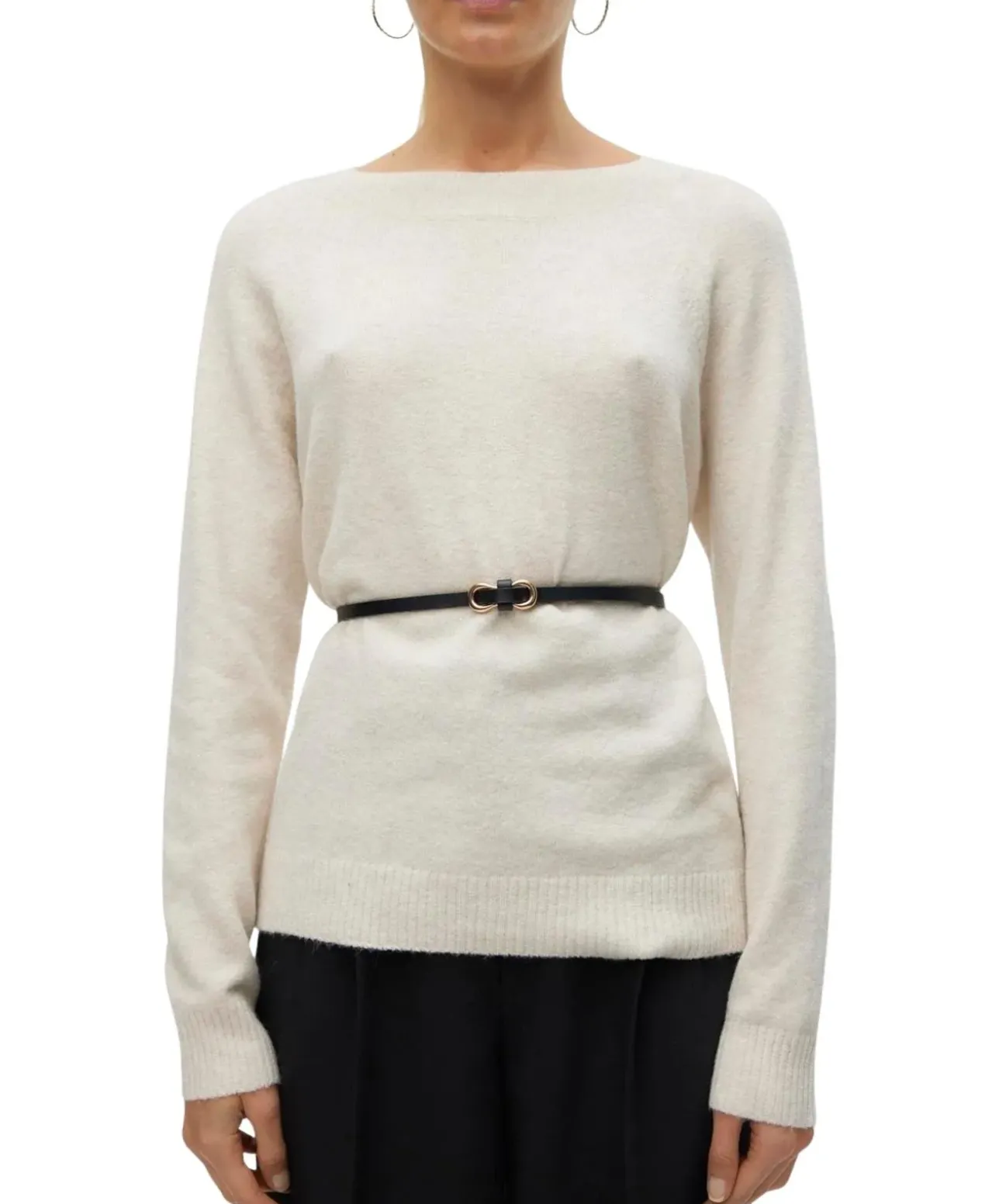 Vero Moda Strickpullover Damen Doffy mit Ripp