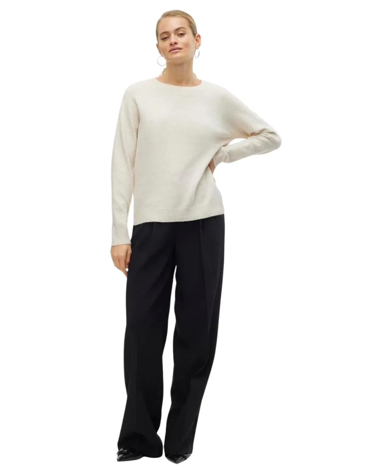 Vero Moda Strickpullover Damen Doffy mit Ripp