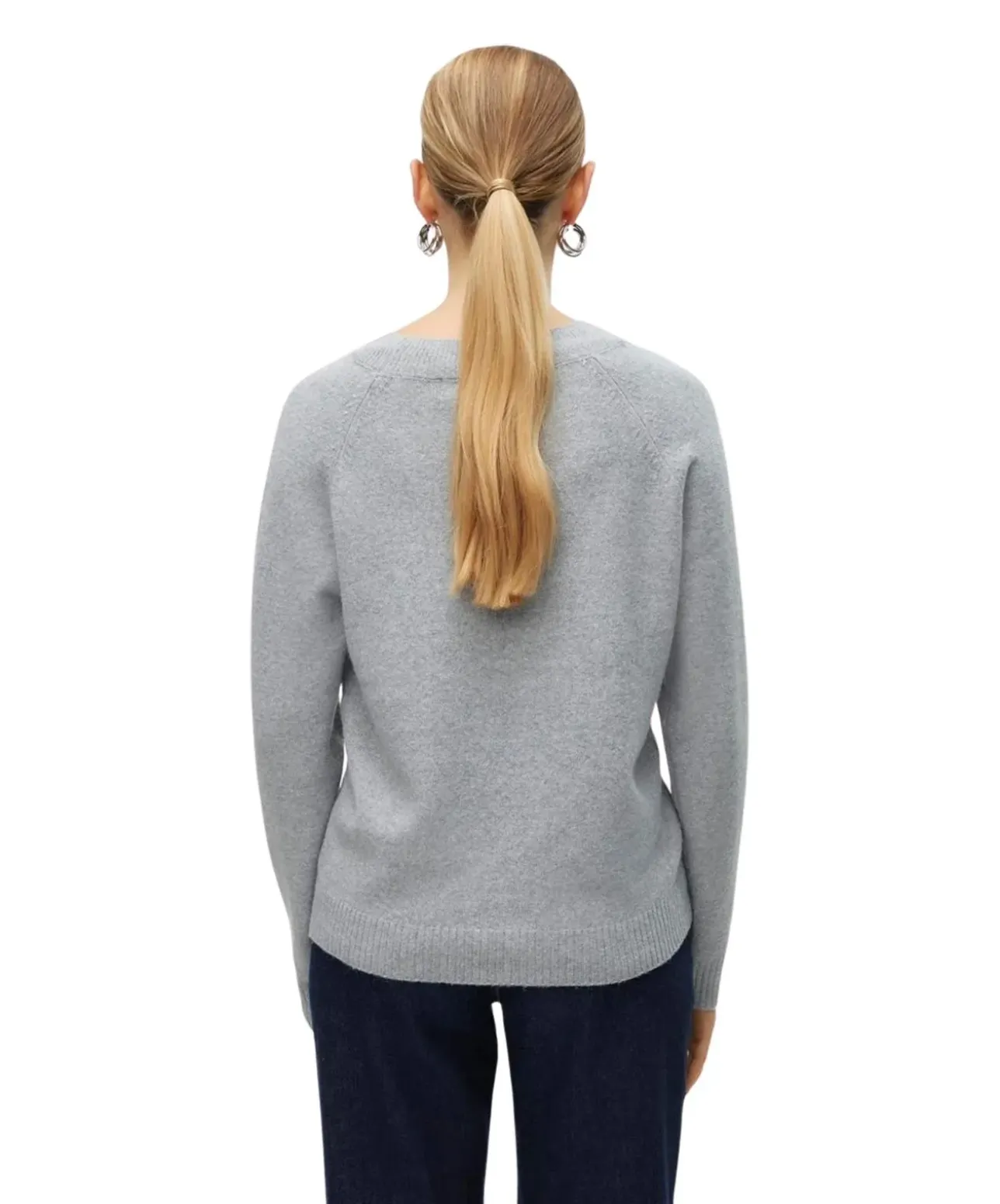 Vero Moda Strickpullover Doffy in Grau
