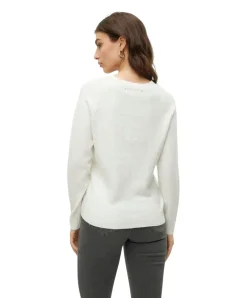 Vero Moda Strickpullover Doffy in Weiß mit Rundhals