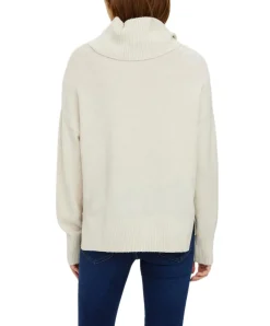 Vero Moda Strickpullover Doffy mit Rollkragen in Beige