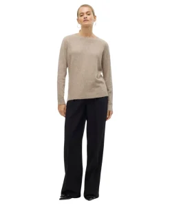 Vero Moda Strickpullover Doffy in melierter Sepia Optik