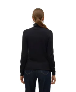 Vero Moda Strickpullover Iris in Schwarz mit Rollkragen