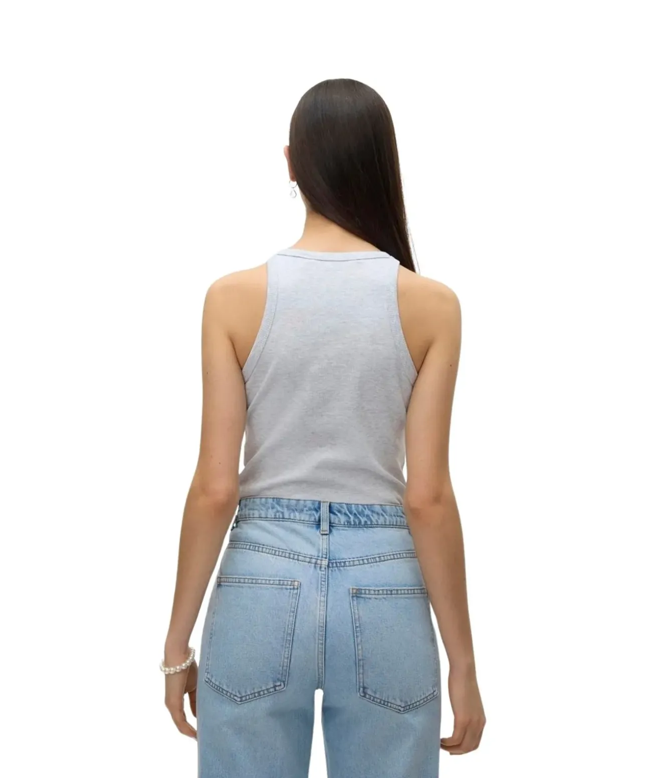 Vero Moda Tanktop Chloe in Hellgrau