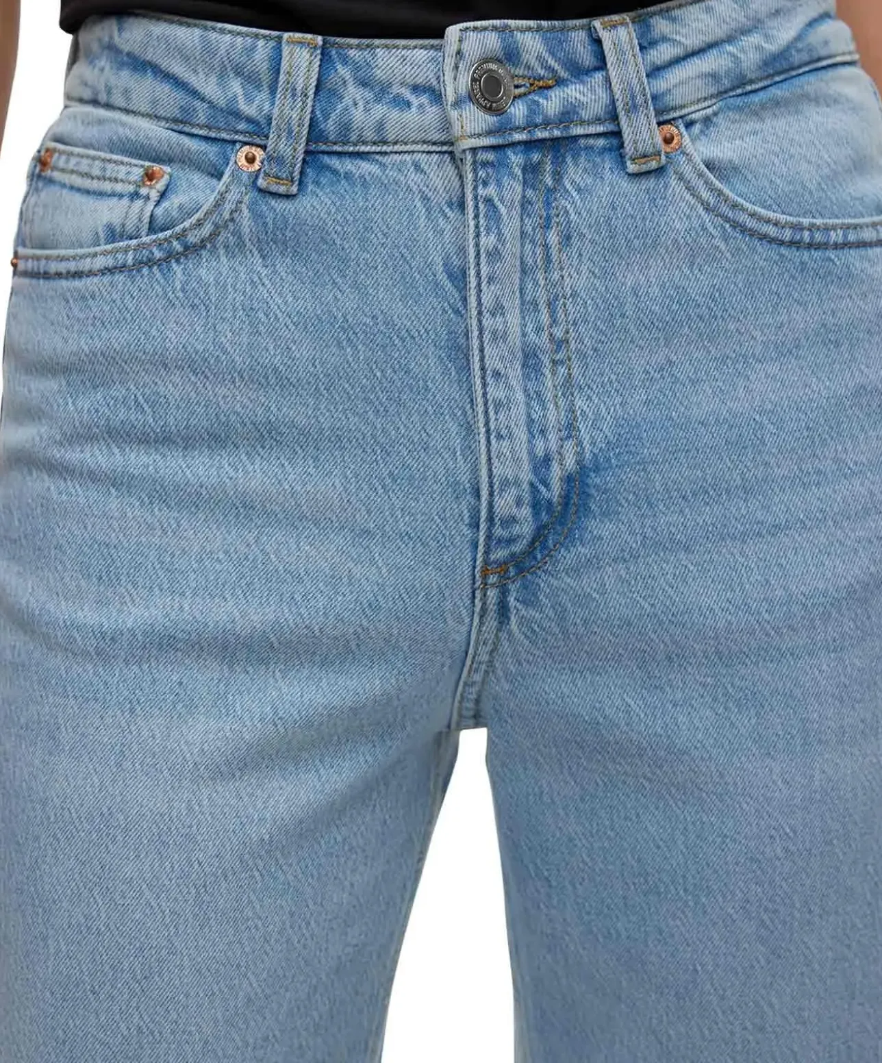 Vero Moda Tessa in Stone-Waschung mit Mom-fit