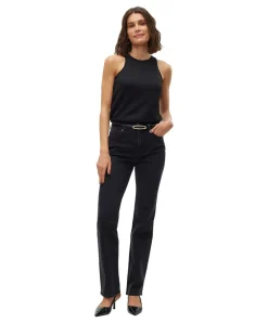 Vero Moda Tessa Jeans Straight Fit in Schwarz